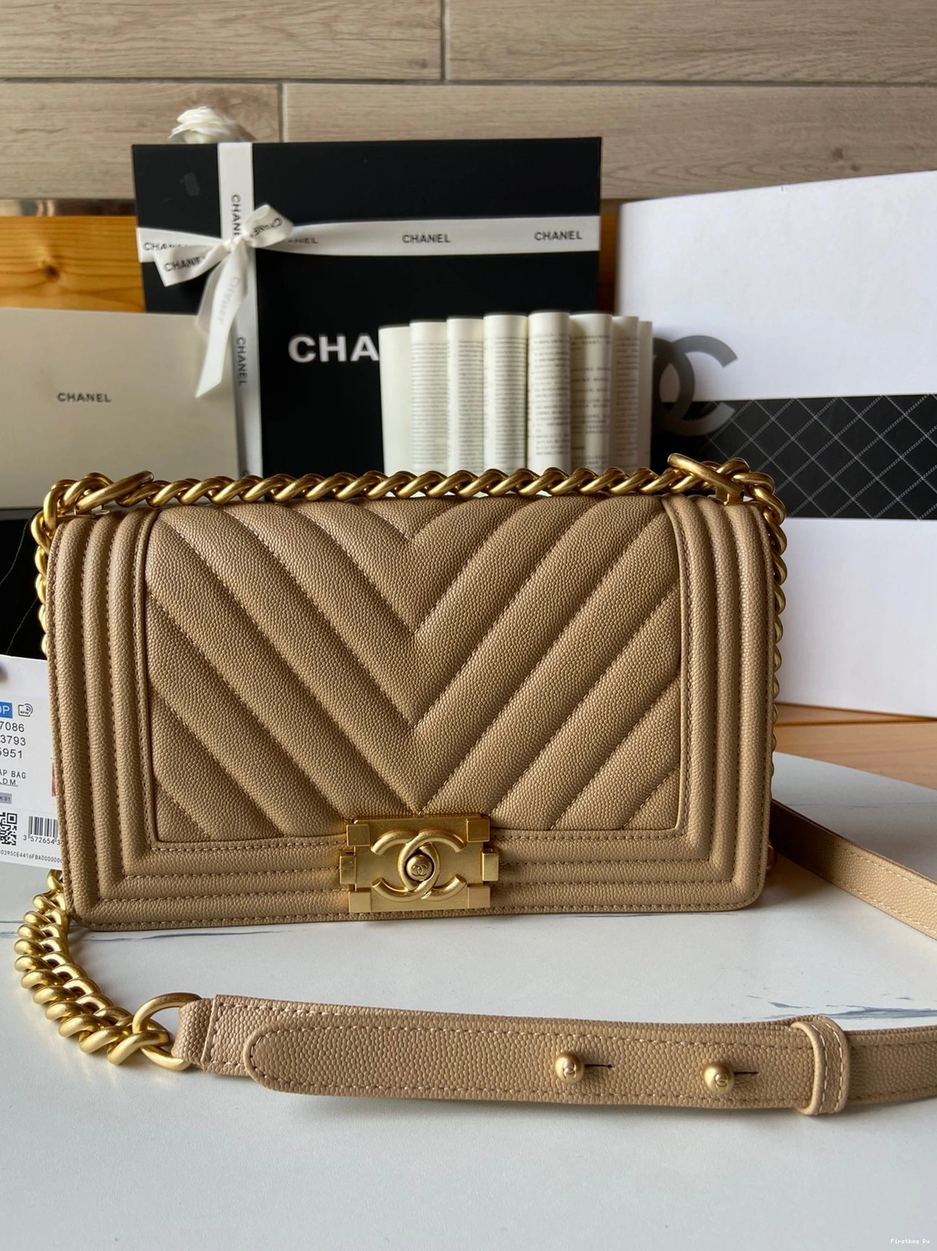 Firstbag Ru 25CM CHANEL BOY BAG 20CM 0708